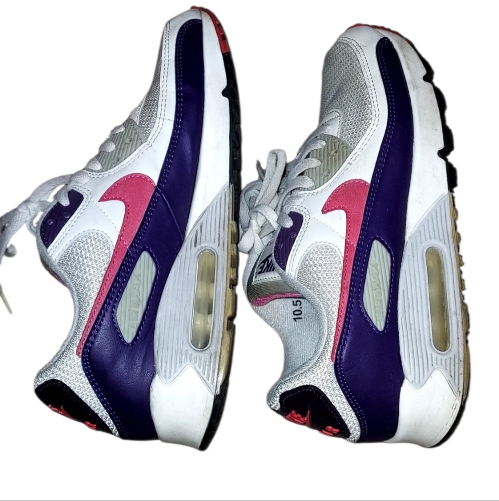 Nike White Pink Purple Air Max Sneakers - Picture 4 of 7